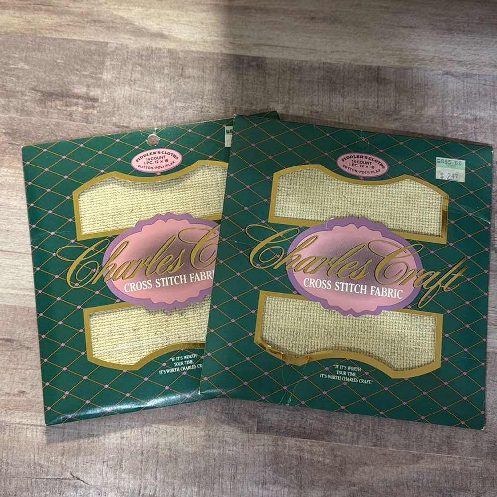 2 Charles Craft Cross Stitch Fabric